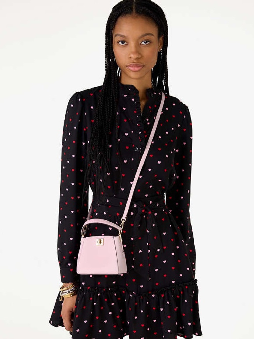 ‼️Kate Spade Phoebe Lavender Lilac Leather Mini Top Handle Crossbody Bag